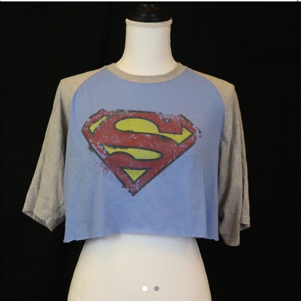Cropped Superman Tee